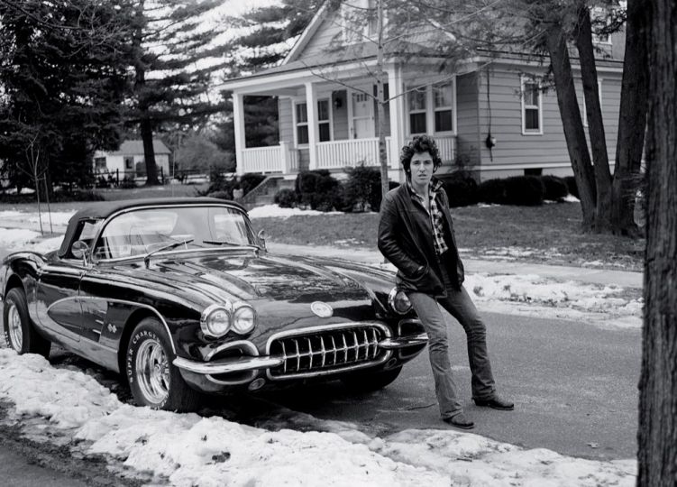 “Corvette Winter” shot used by Springsteen on the cover of his autobiography “Born To Run”.