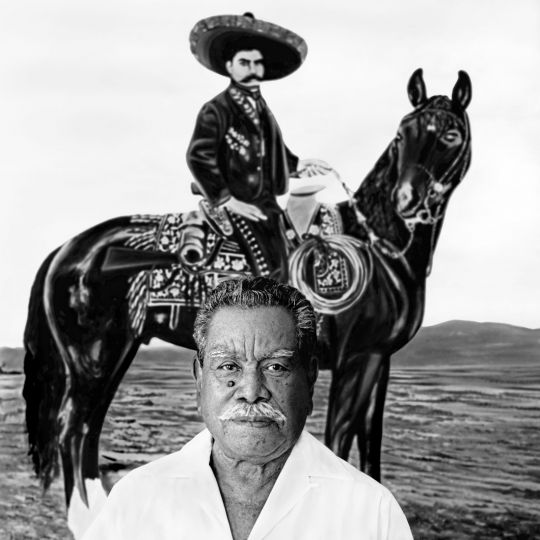 Father and Son © Jon Guido Bertelli.2010
Emiliano Zapata’s youngest son, Mateo Zapata.  He passed away in 2007.