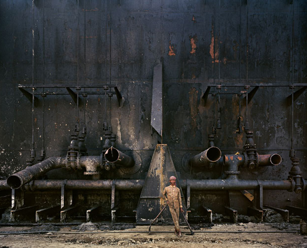 Industrial Beauty, Part 2. u201dA portrait of a shipbreaker in Bangladesh, from the Men's Journal portfolio.u201d Photo by Edward Burtynski, Men's Journal, April 2011