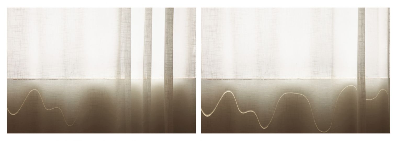 Uta Barth, ... and to draw a bright white line with light (Untitled 11.1), 2011. Inkjet prints, diptych; each panel 37 x 56 in. Courtesy of the Artist; 1301 PE, Los Angeles; and Tanya Bonakdar Gallery, New York. © Uta Barth, Courtesy Tanya Bonakdar Gallery, New York, and 1301PE, Los Angeles.