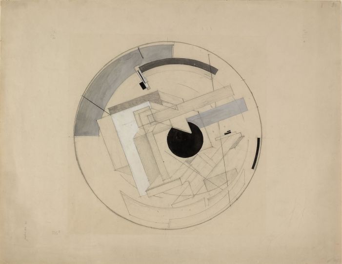 El Lisitski, sketch for Proun 6B, 1919-1921rnCourtesy: National Museum of Contemporary Art - Collection Costakis, Tesalu00f3nica.