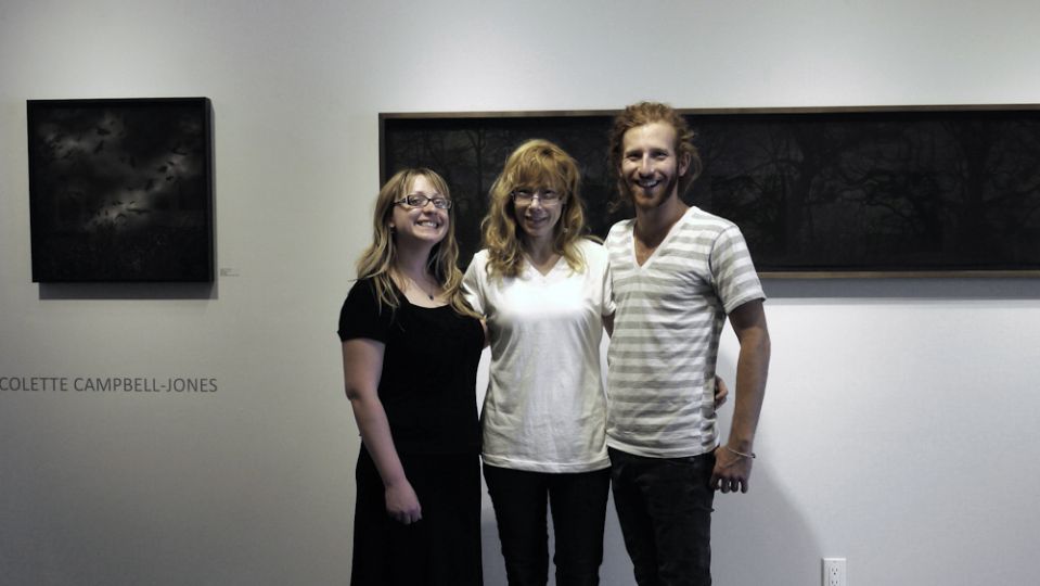 Anne Kelly, Co-Director Photo-eye Gallery; Photographer Colette Campbell-Jones and Photo-eye Gallery's Clifford Shapiro