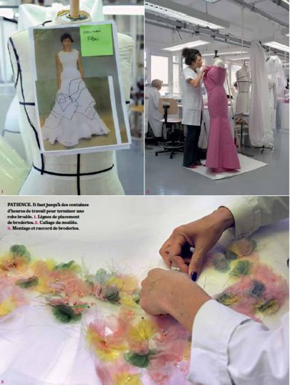 --A feature in the ateliers of the coutureu00a0house of Dior, by Gautier Deblonde.--rnLe Monde, July 1st.