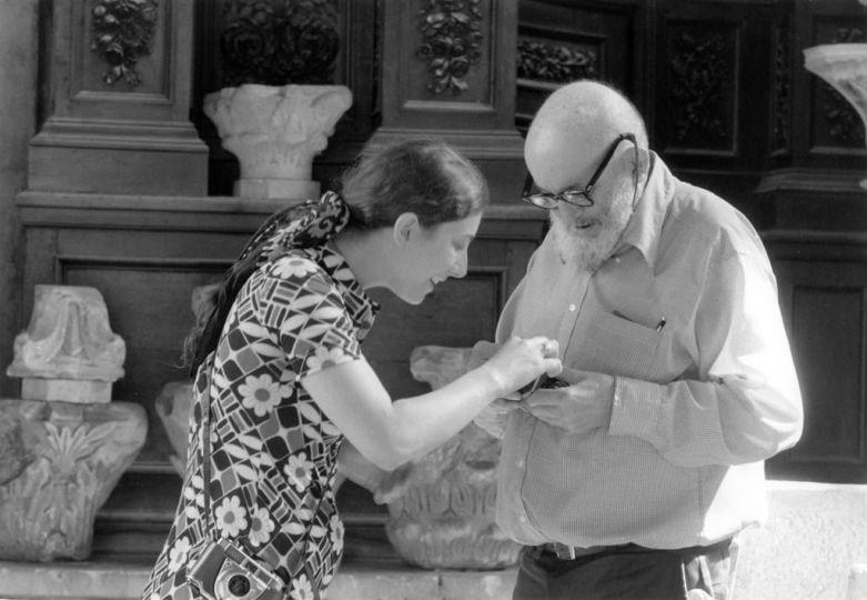 Agnès de Gouvion Saint-Cyr et Ansel Adams © Lucien Clergue, Collection Lucien Clergue