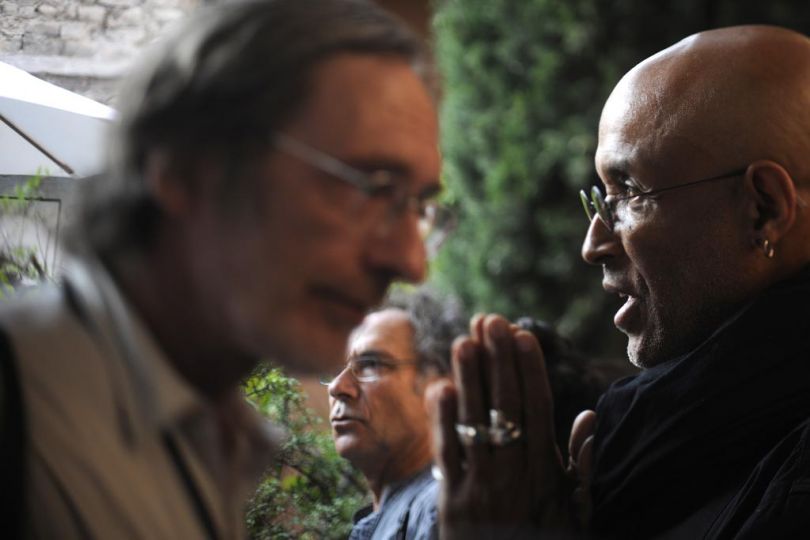 Jean-François Leroy, Alain Keller et Stanley Greene © Yan Morvan