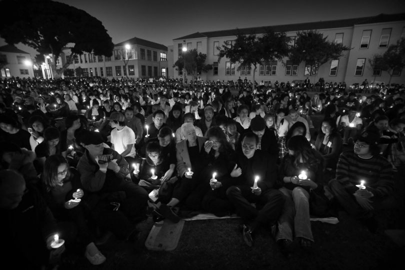 In the days after Melody's death, there were candlelight vigils as well as bake sales to help raise money for the funeral. In Melody's honor, songs and raps were written, filmed and sent over the Internet. Thousands of mourners poured their emotions out on a memorial Web page, communicating with her as if she were reading their words. Black shirts were worn in her honor in Long Beach. And in Washington. And Pennsylvania. And Canada. It wasn't that she was a star student, an elite athlete or otherwise destined for greatness. She was a normal kid -- friendly, embracing, kind, close to her family. It was just that her life wasn't long enough. It was, however, long enough to matter. © Barbara Davidson / Los Angeles Times