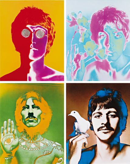 56
RICHARD AVEDON
The Beatles Portfolio: John Lennon, Ringo Starr, George Harrison and Paul McCartney, musicians, London, 1967
ESTIMATE $350,000-450,000 
SOLD AT $722,500 
Courtesy of Phillips de Pury & Company
