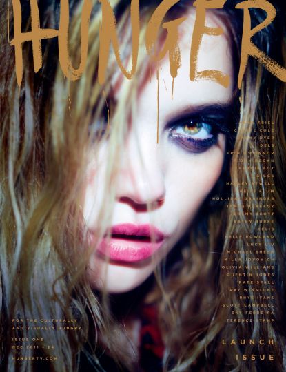 Sky Ferreira on the cover of the premiere issue of Rankin’s new magazine The Hunger. Photo by Rankin.