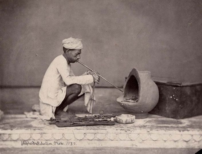 Shepherd & Robertson, Goldsmith, 1862-63, Albumen Print © Staatliche Museen zu Berlin, Ethnological Museum