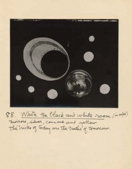 Man Ray (1890-1976) --White the black and white room, montage avec l'autoportrait dans le miroir--, 1954 gelatin silver print, printed 1954  © Man Ray Trust Paris/VG Bild-Kunst, Bonh 2013, Courtesy Kicken Berlin