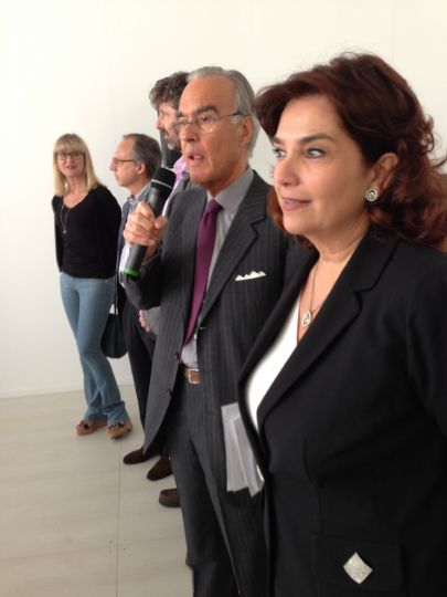 Fabio Castelli, Founder and Director of MIA Fair and Enrica Vigano, Member of MIA Fair Scientific Comitte, creator and curator of Codice MIA © W.M. Hunt