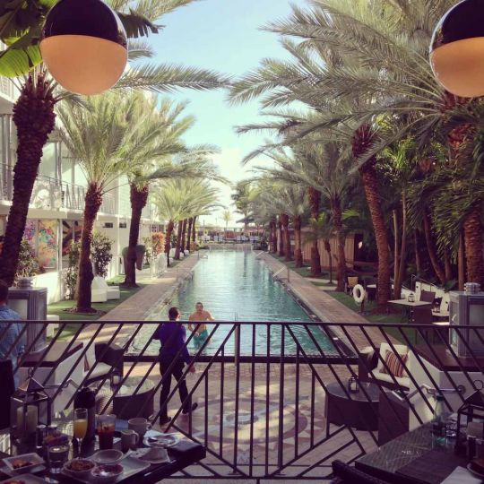 1 – The pool outside The National Hotel on South Beach