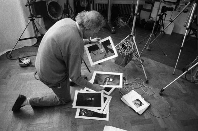Jean-François Bauret dans son studio, Paris © Yan Morvan