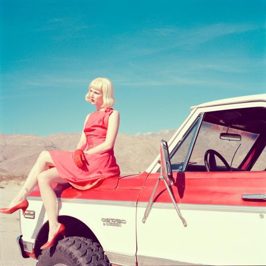 Self-Portrait, Red Truck 1, 2012  © Kourtney Roy