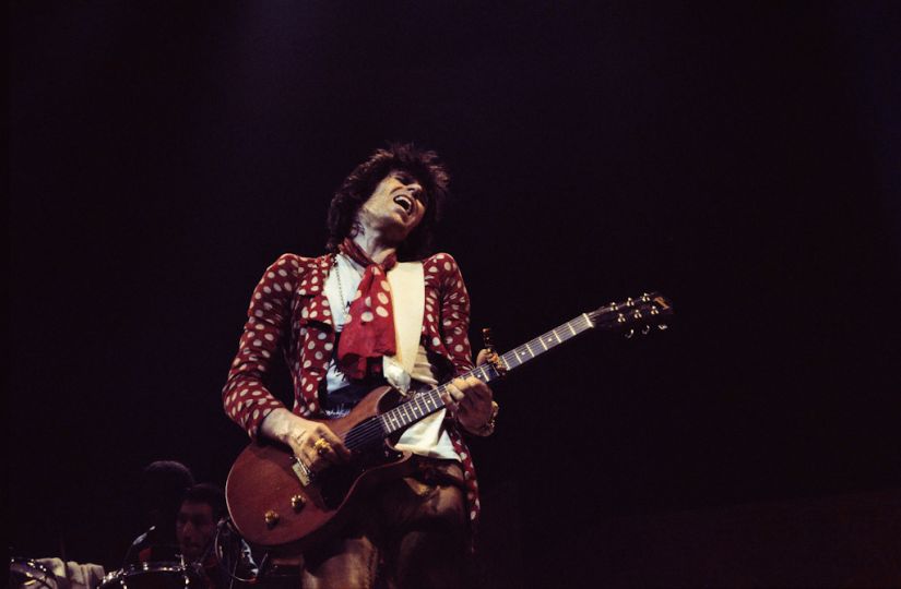 Keith Richards, 1976 ©Dominique Tarlé / La Galerie de l'Instant, Paris
