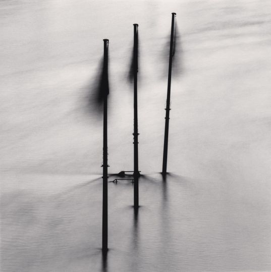Three Flags in Flood, Paris, France. 1991 © Michael Kenna - musée Carnavalet