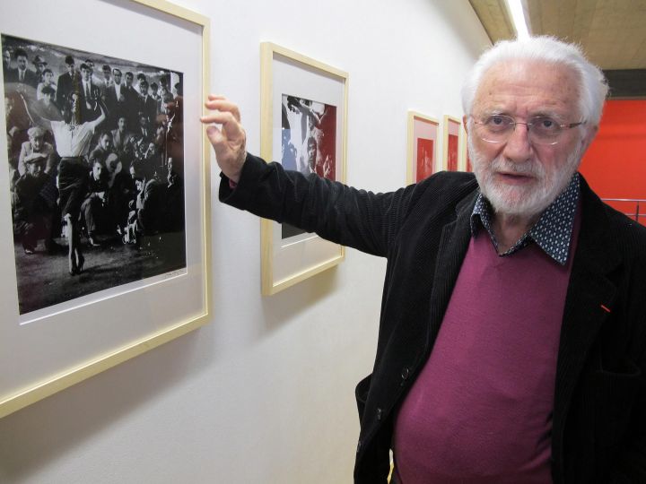 Lucien Clergue at Galerie Clairefontaine 2010 © Galerie Clairefontaine