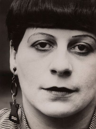 Lucia Moholy (American, born Hungary. 1895-1946). Florence Henri. 1927. Gelatin silver print. 14 5/8 x 11u2033 (37.2 x 27.9 cm). The Museum of Modern Art, New York, Thomas Walther Collection. Gift of Thomas Walther © 2014 Artists Rights Society (ARS), New York/VG Bild-Kunst, Bonn