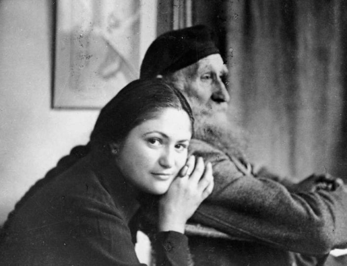 Maillol et Dina Vierny, janvier 1944 © Photo Louis Carré