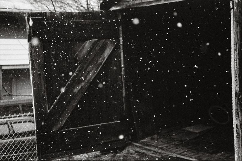 Snow and Black Garage, March 2004 © Mark Cohenn