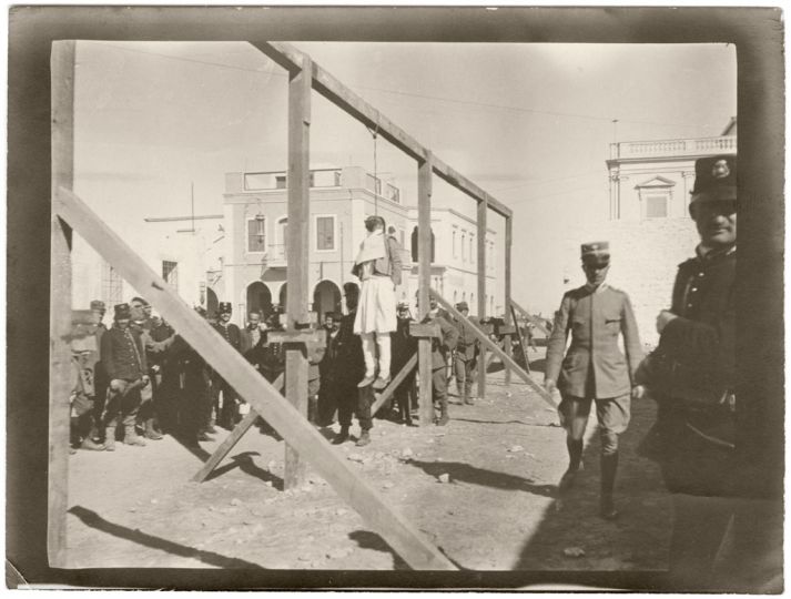 14 décembre 1911, Tripoli, pendaison, Coll. Martine Cheu0301rau