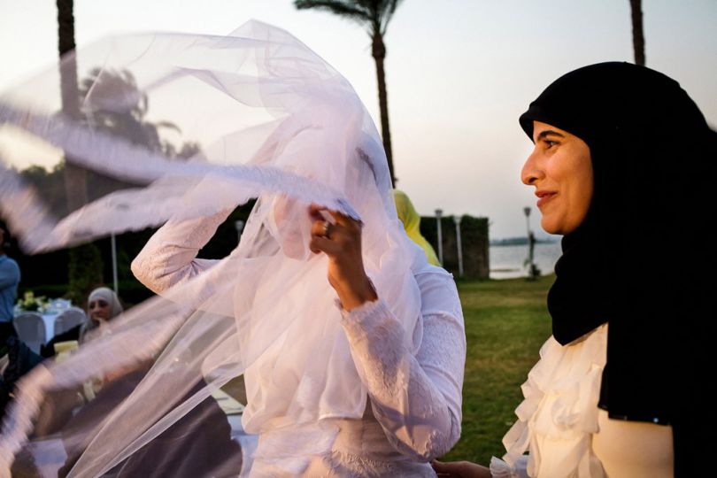 Gehad, une étudiante en sociologie, fête son mariage avec Abdullah, jeune journaliste d’Al Jazeera © Pauline Beugnies
