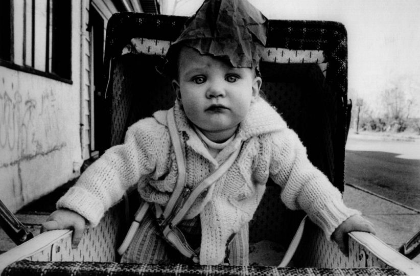 Baby;Paper Bag Hat, Staten Island New-York, 1974