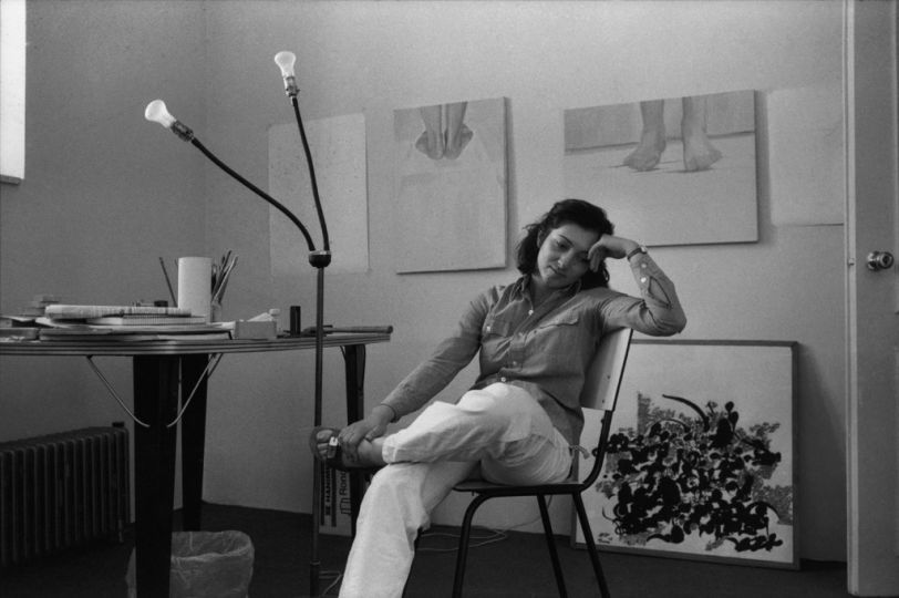 Tehran. Painter Kamaliyeh in her studio. 1979 © Abbas / Magnum Photos