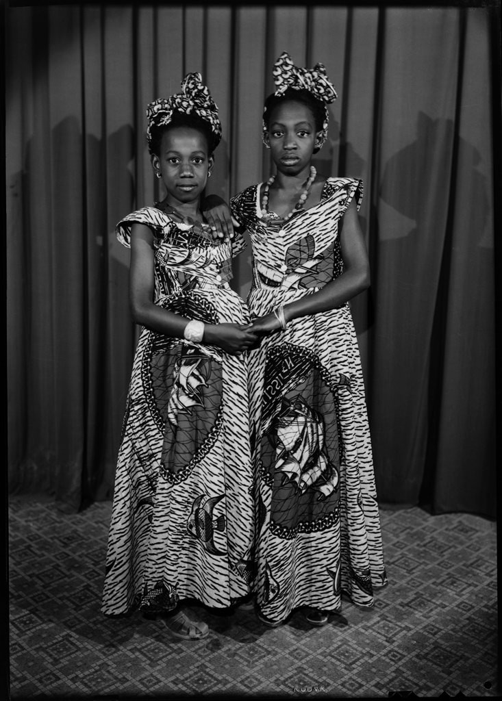 Seydou Keïta, Three young women in camisoles, white dresses with flowers  (ca. 1965), Available for Sale