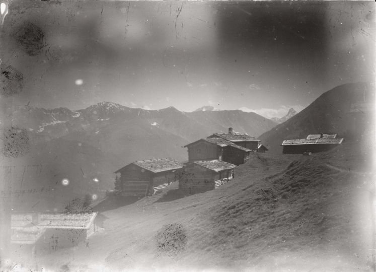 View Looking South to the Tinzenhorn from Kirchner’s Summer Cabin on the Stafelalp, ca. 1919, © Ernst Ludwig Kirchner
