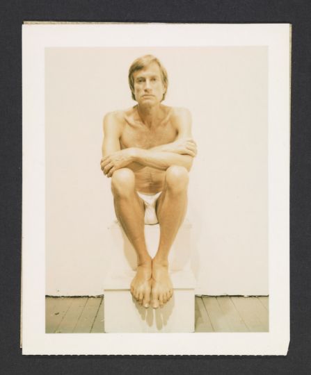 Robert Mapplethorpe (American, 1946–89). Sam Wagstaff, ca. 1972, color Polaroid print. Gift of The Robert Mapplethorpe Foundation to the J. Paul Getty Trust and the Los Angeles County Museum of Art.