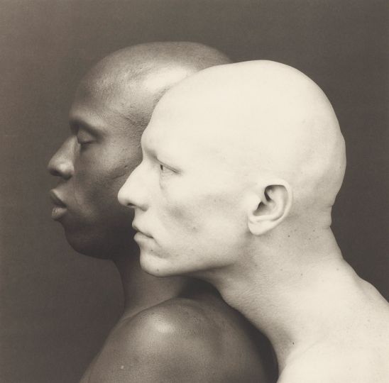 Robert Mapplethorpe (American, 1946–89). Ken Moody and Robert Sherman, 1984, platinum print. Jointly acquired by the Los Angeles County Museum of Art, with funds provided by the David Geffen Foundation, and The J. Paul Getty Trust.