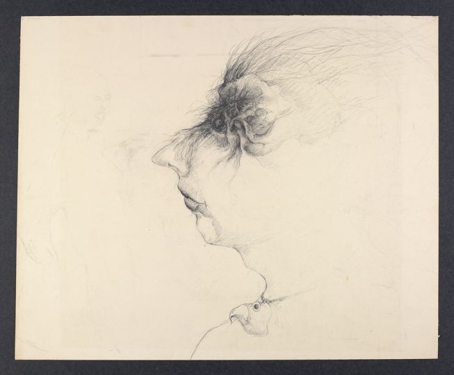 Robert Mapplethorpe (American, 1946–89). Untitled, ca. 1967, graphite on paper. Gift of The Robert Mapplethorpe Foundation to the J. Paul Getty Trust and the Los Angeles County Museum of Art.