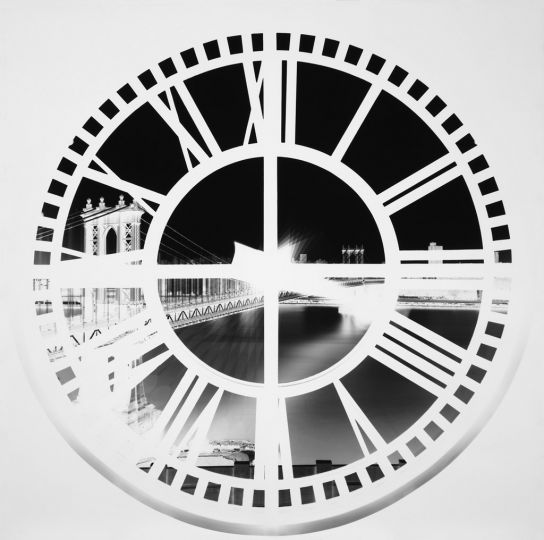 Vera Lutter Clock Tower, Brooklyn, XX: June 3, 2009 2008 Unique silver-gelatin print 138 x 139 cm VL016 3