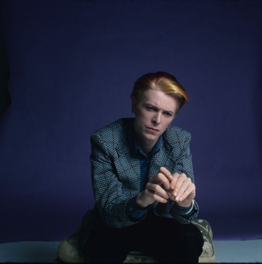 Photographs by Steve Schapiro, from Bowie, published by powerHouse Books. David out of character. One of my favorite photos of David. I particularly like his hands in this shot. Los Angeles 1975.