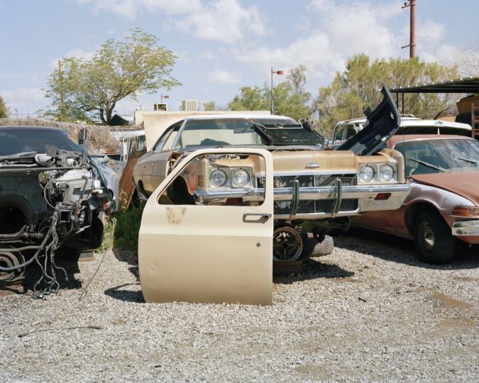 Justine Kurland, Framed Headlight, 2012; from Highway Kind (Aperture, 2016)