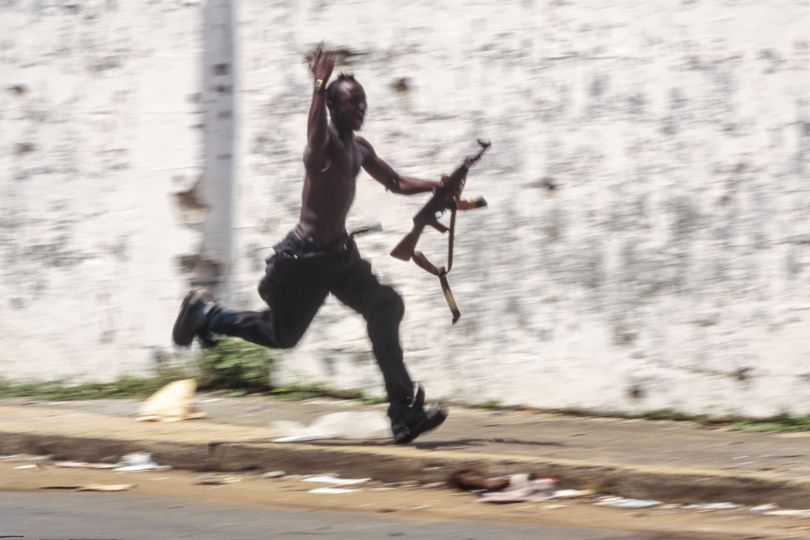 © Patrick Robert, Guerre civile au Libéria 18 mai 1996.