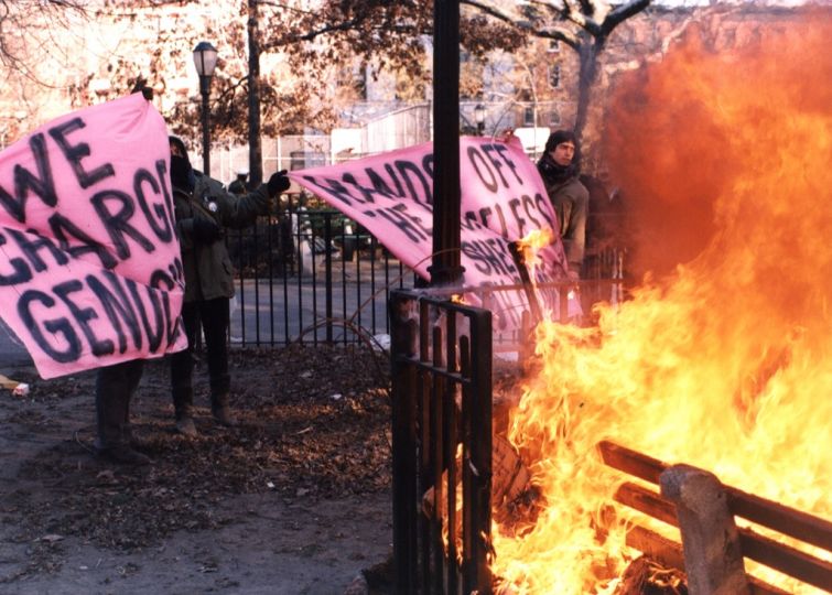 © Clayton Patterson, Manhattan, 1988. Tomkins Square Park riot.