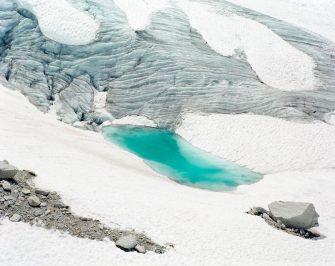 Aurore Bagarry, Glacier du Tour, vue prise près du Refuge Albert 1er, 2012