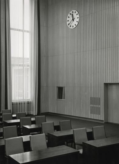 Karl Hugo Schmölz, Uhren Spanischen Bau, Köln, 1957 © Wim Cox Arch / Courtesy Van der Grinten Gal