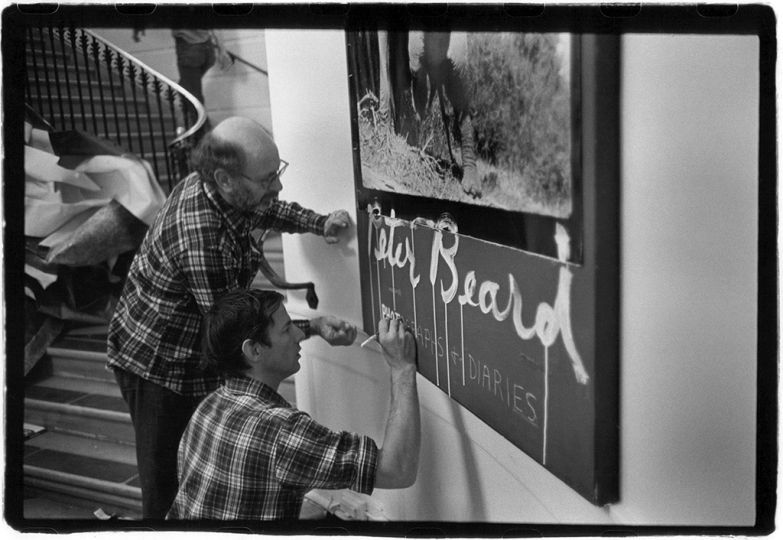 Installation designer Marvin Israel (left) and Peter Beard © Orin Langelle
