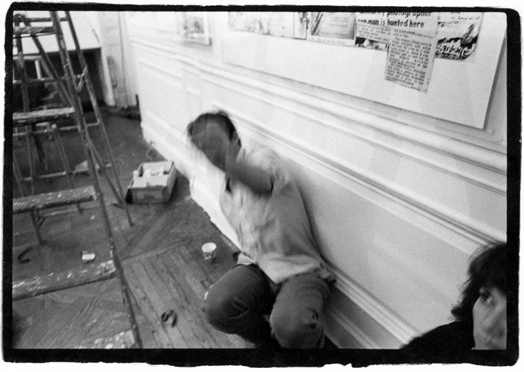 Falling: Ansel (lower right) retreats as Beard loses balance © Orin Langelle