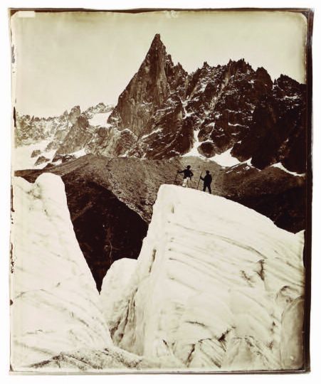 La Mer de Glace et l’Aiguille du Dru, expédition de 1875 © Adolphe Braun