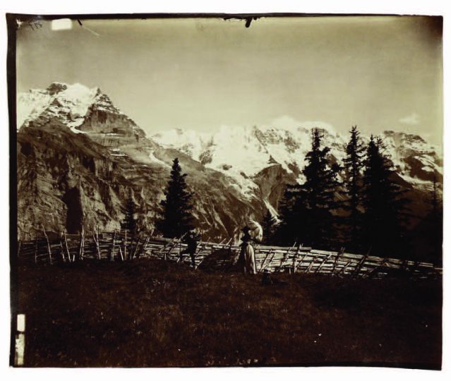 Glacier du Rosegg, années 1870 © Adolphe Braun