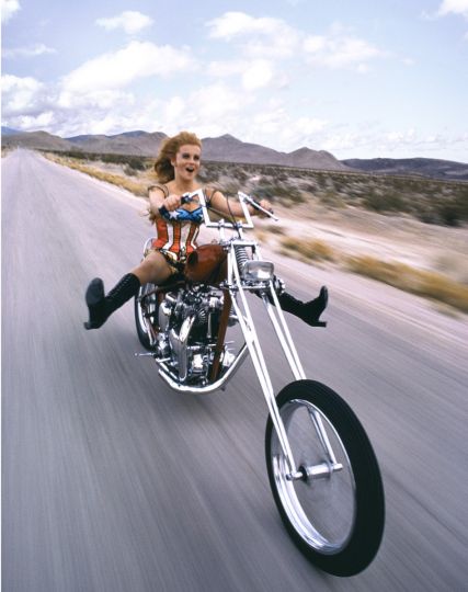 Ann Margret on Motorcycle © Douglas Kirkland