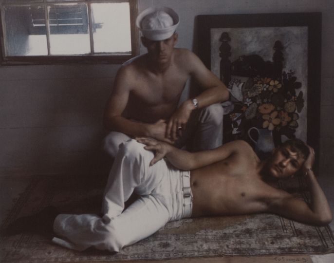 Sailors, Key West, 1966 © Estate of Marie Cosindas, courtesy of Bruce Silverstein Gallery, NY