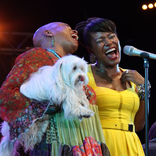 Dee Bridgewater, China Moses (sa fille) et Elliott © Pascal Kober
