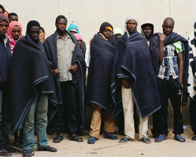 Centre de détention pour migrants de Zaouia (2014) © Samuel Gratacap