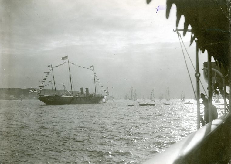 The Emperor Nicholas II with his family visits The Great Britain 1909 Russian State Archive of the Navy