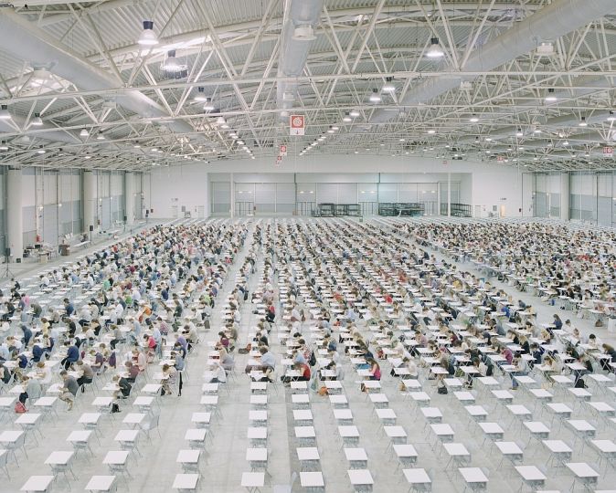 Open competitive examination for recruitment of 40 art historians at the Ministry of cultural heritage and activities. 1550 people applied for the exam which took place in the New Fiera di Roma ©Michele Borzoni/Terraproject